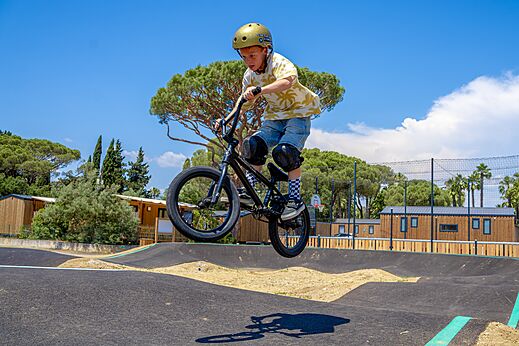 BMX pump track op camping CAPFUN Le Fréjus in Fréjus (83).