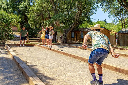 Petanque op camping CAPFUN Le Fréjus in Fréjus (83).