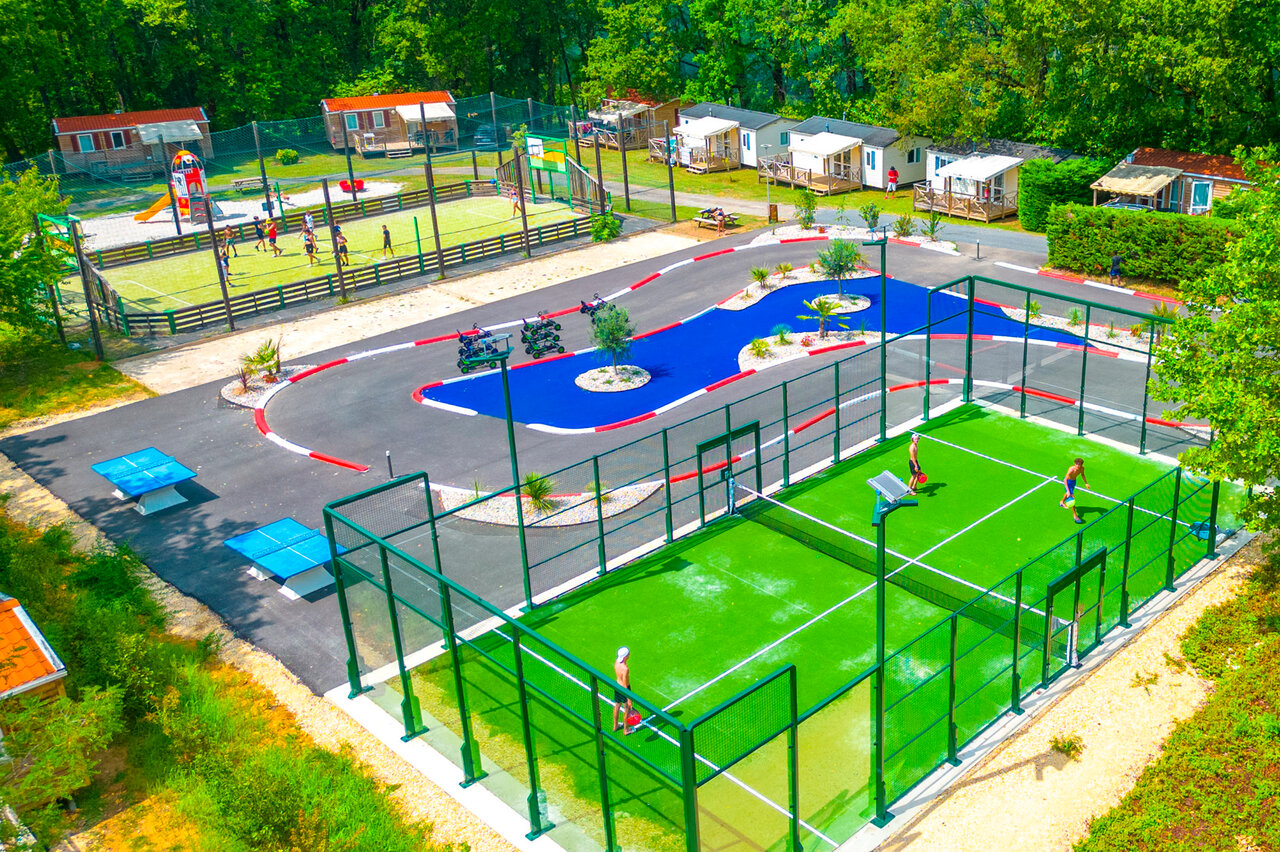 Sport, karten, spelletjes op camping CAPFUN Hauts de Ratebout in STE FOY DE BELVES.