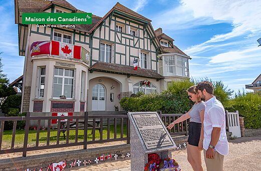 Canadees Huis, historische site en herdenkingsplaats Tweede Wereldoorlog in Normandië.