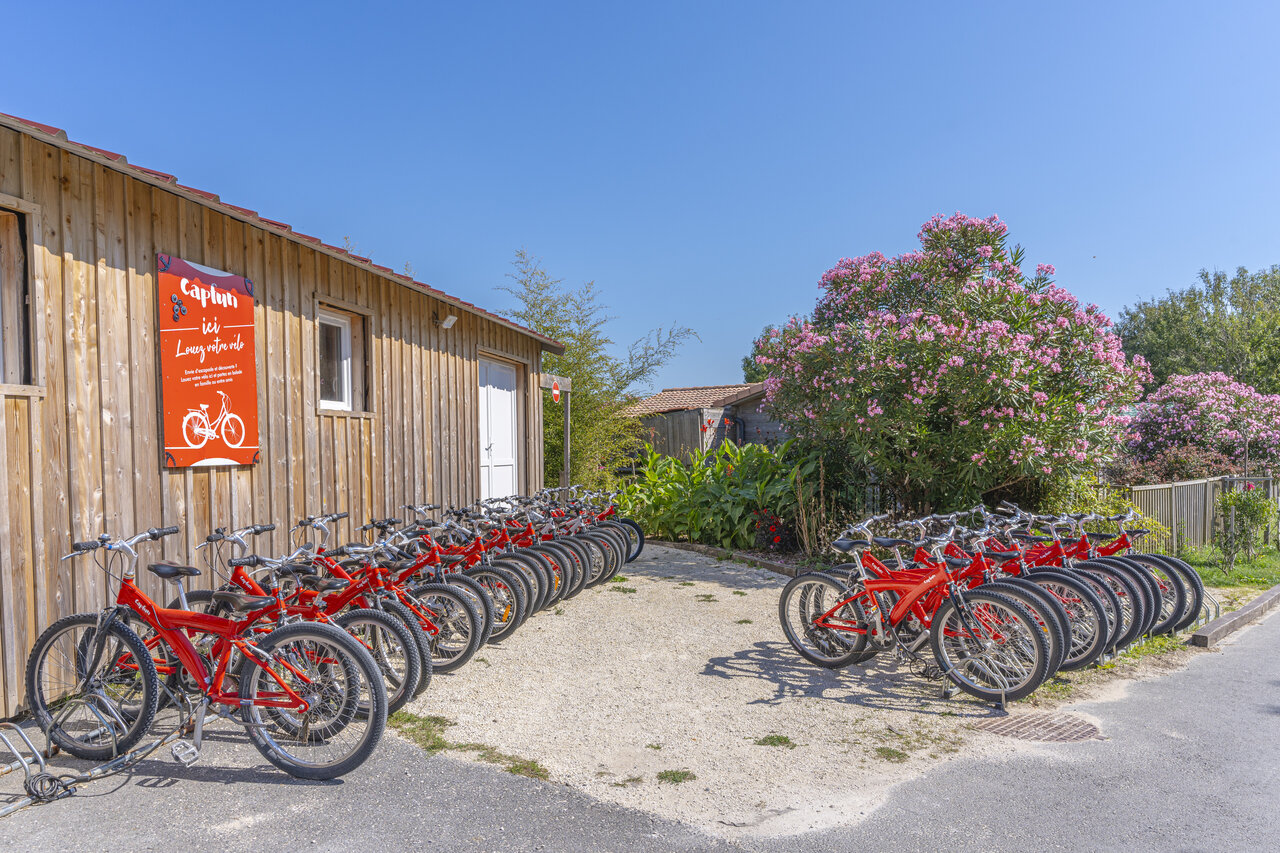 Rode fietsen te huur op camping CAPFUN Huttes in Saint-Denis d'Ol�ron (17).