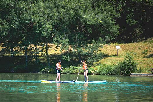 Paddle op meer, camping CAPFUN Lac des 3 Vall�es, Lectoure (32).