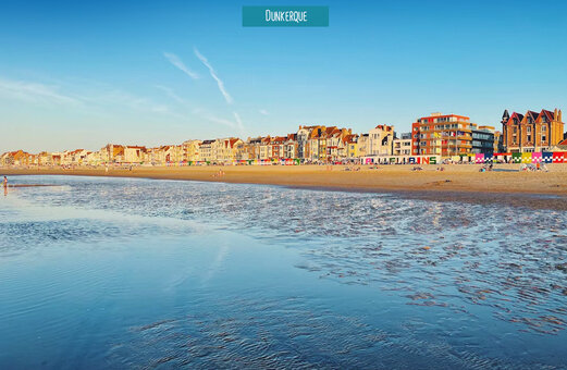 Strand van Malo-les-Bains in Duinkerke, een plek om te bezoeken in Hauts-de-France.