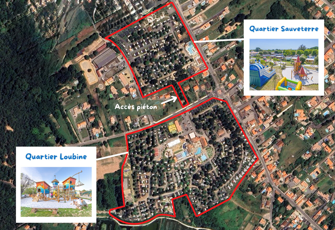 Luchtfoto camping Loubine Sauveterre, CAPFUN Loubine Les Sables d'Olonne (85).