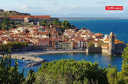Collioure, kleurrijk vissersdorp met haven en kerk, Pyrénées-Orientales.
