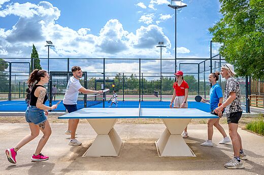 Sportactiviteiten: tafeltennis en padel op camping CAPFUN La Nautique in Narbonne (11).