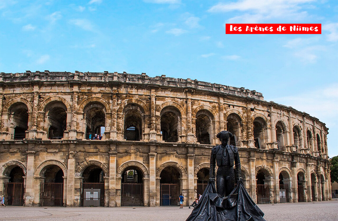 Romeinse arena van N�mes, historisch monument te bezoeken in Occitani�.