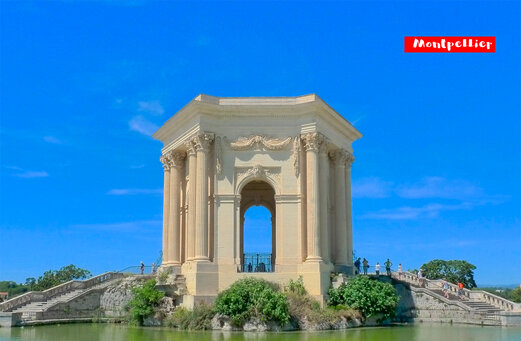 Historisch monument Château d'eau du Peyrou te bezoeken in Montpellier, Occitanie.