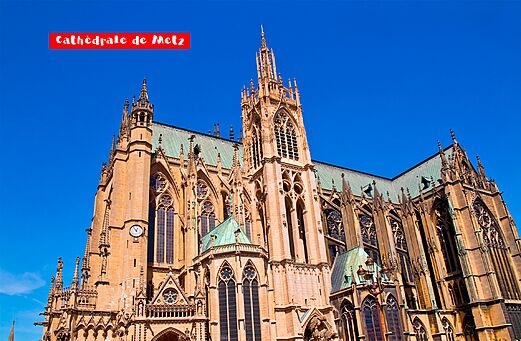 Kathedraal van Metz, historisch monument te bezoeken in Moezel.