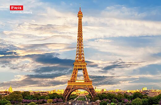Iconische Eiffeltoren in Parijs, een bezienswaardigheid in �le-de-France.