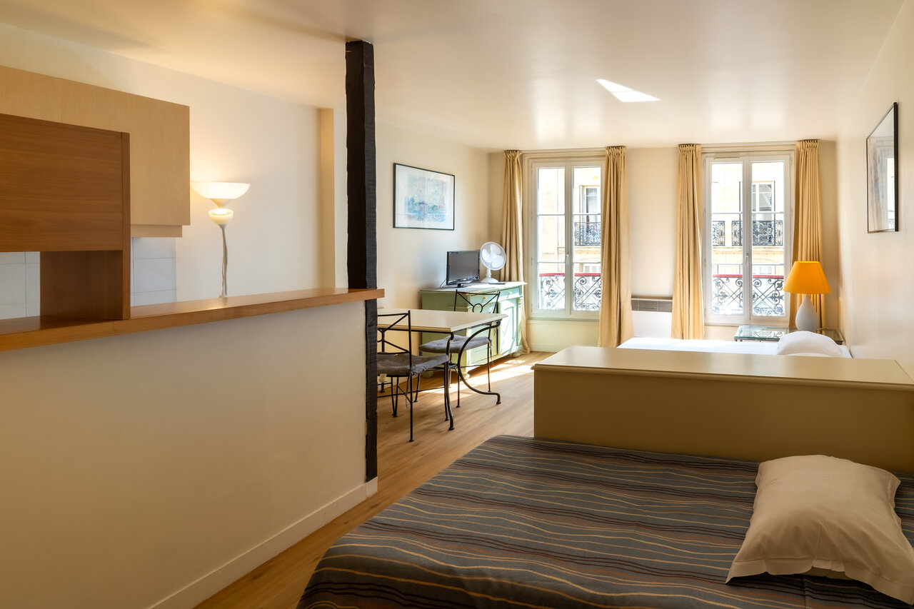 Interieur Mobil-home op camping CAPFUN Hotel Paris Saint Germain in PARIJS (75).