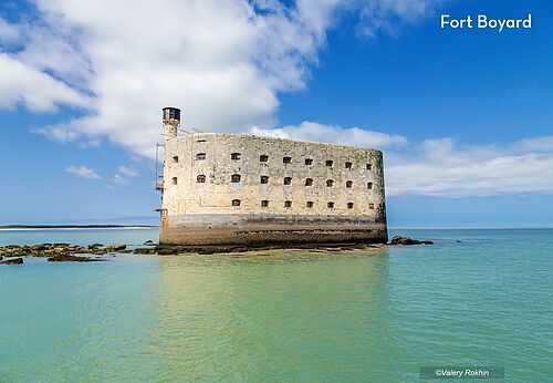 Fort Boyard, historisch monument in zee nabij het eiland Ol�ron.