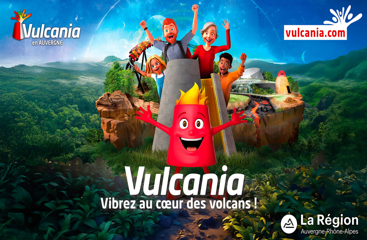 Attractiepark Vulcania Auvergne, te bezoeken plek nabij de camping.