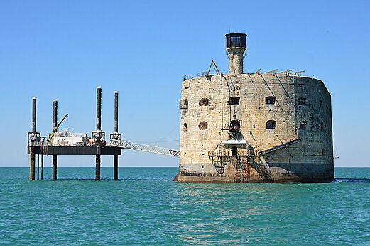 Fort Boyard, historisch zeefort te bezoeken nabij Saint-Denis-d'Ol�ron (17).