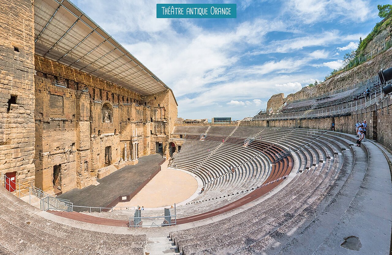 Antiek Theater van Orange, historisch monument te bezoeken in Provence-Alpes-C�te d'Azur.