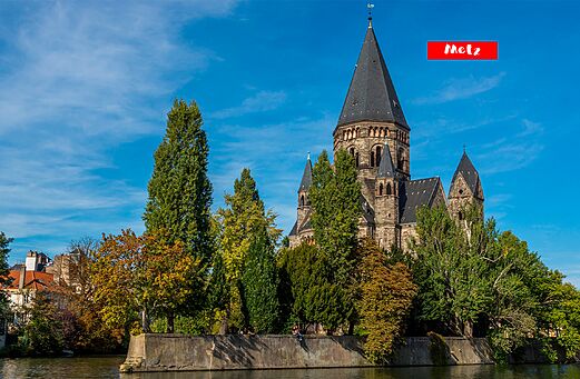 Temple Neuf van Metz, historisch monument te bezoeken in Moezel, Grand Est.