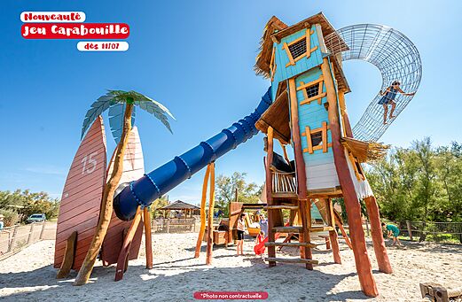 Carabouille speeltoestel, glijbaan op CAPFUN Treumal in Platja d'Aro (17).