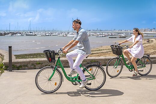 Fietsen zee op camping CLICOCHIC Trois Chênes in Pornichet (44).