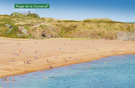 Plage de la Courance, een prachtig zandstrand nabij Pornichet (44).