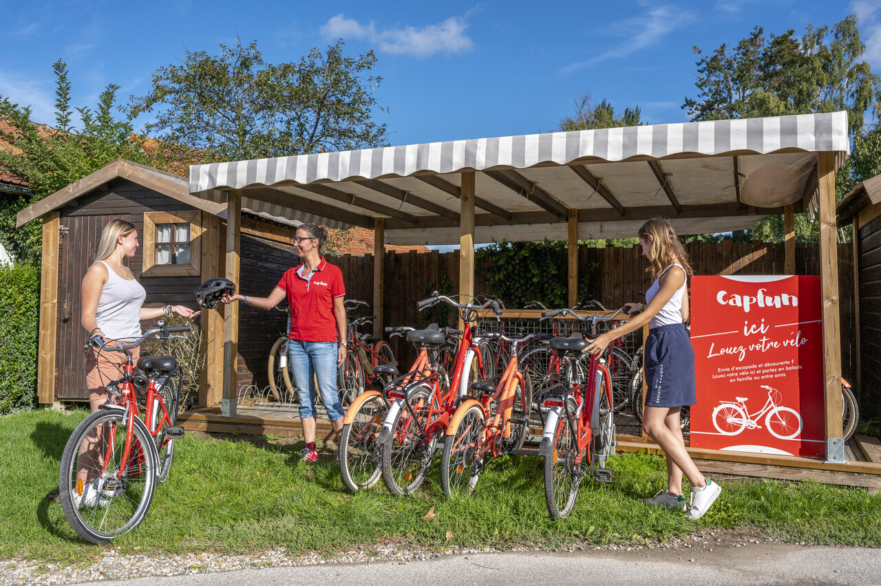Fietsverhuur op camping CAPFUN Val d'Authie in Villers sur Authie.